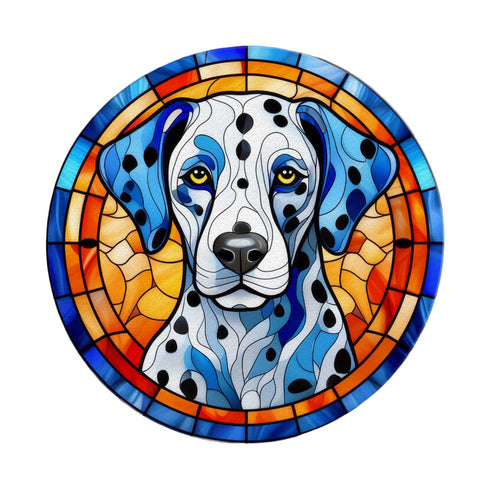 Dalmatian Glass Suncatcher Worktop Saver